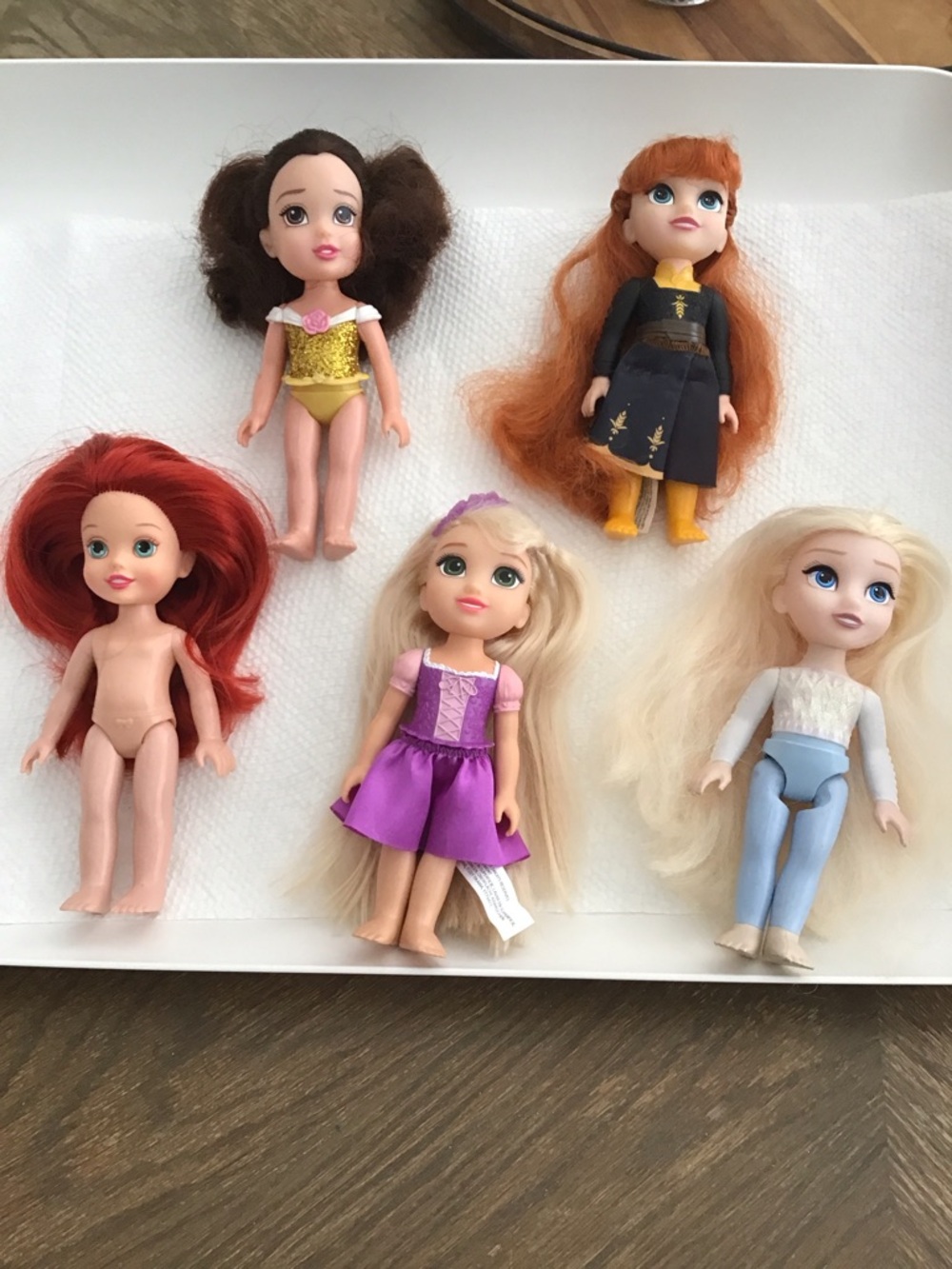Disney Princess Dolls Lot of  5